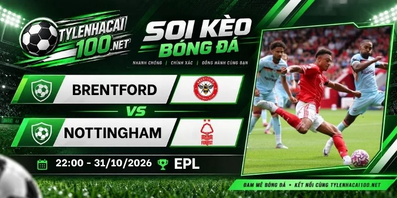Soi kèo bóng đá Brentford vs Nottingham Forest, NHA - 31/10/2026